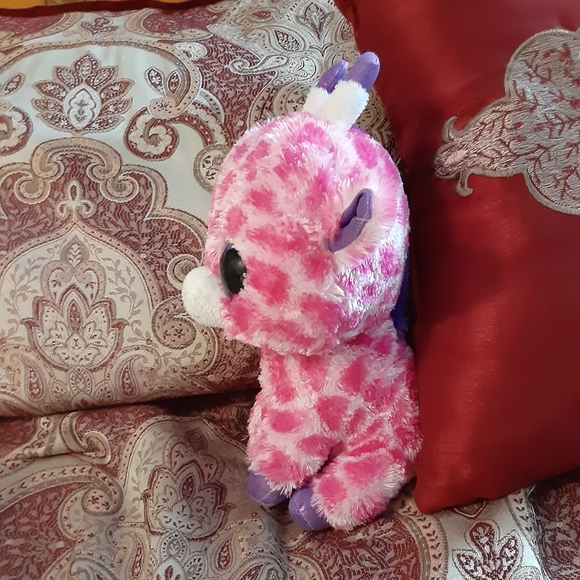 TY Beanie Boo Twigs the Pink Giraffe - Picture 5 of 16
